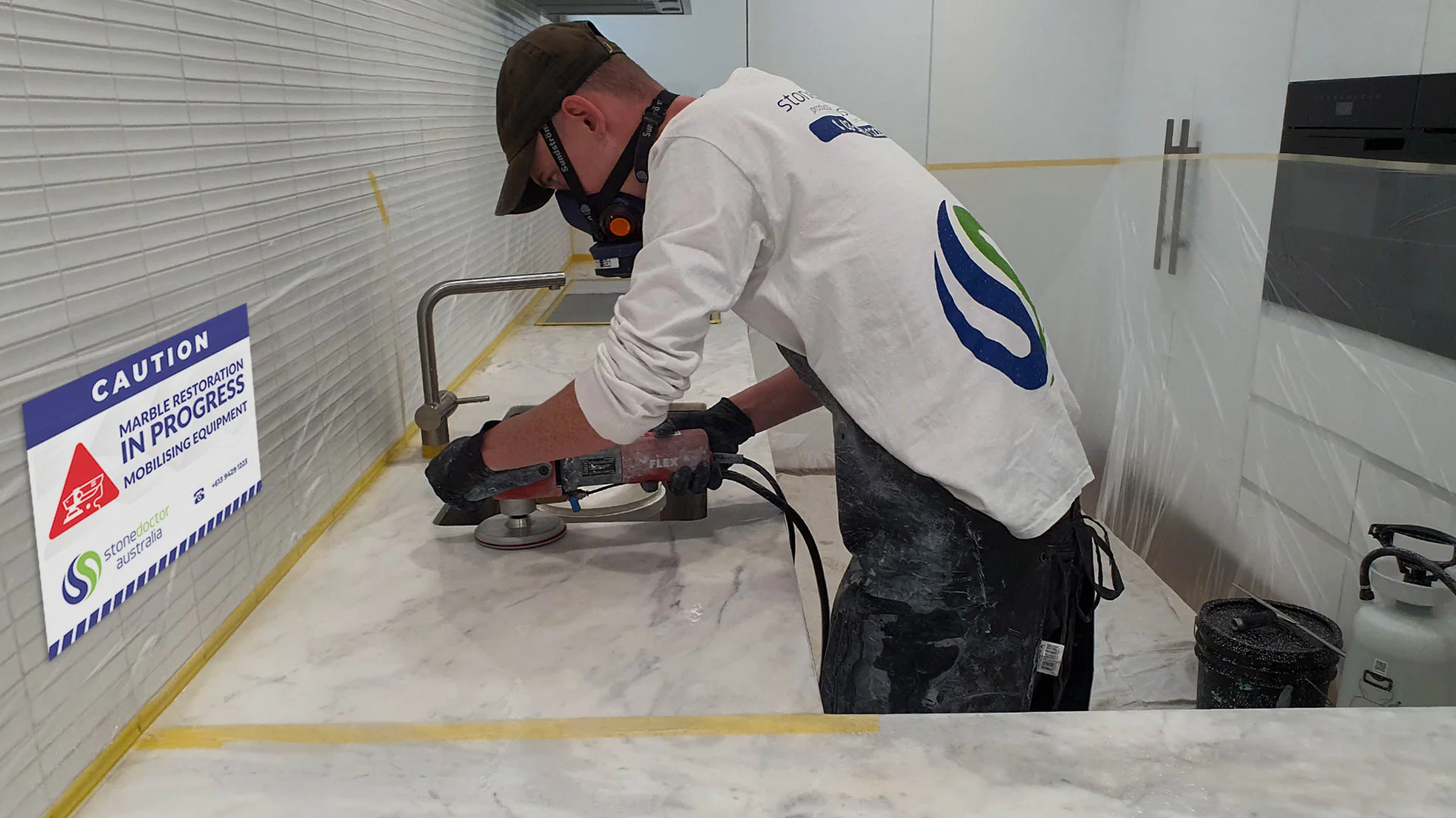 polishing natural stone